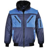 Pilotjack tweekleuren Marine/Korenblauw PJ20 Portwest
