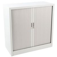 Lage roldeurkast set, Totale hoogte: 105 cm, Totale breedte: 100 cm, Deur openingstype: Met roldeur