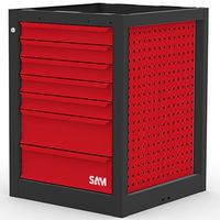 Meuble établi 7 tiroirs : 5 tiroirs 75 mm, 2 tiroirs 150 mm - Sam
