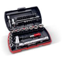 Coffret douilles 39 outils 1/4'' avec cliquet telescopique - Sam