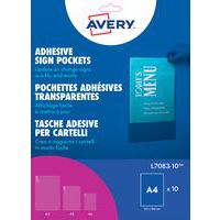 Zelfklevende, transparante wandhoes - Avery