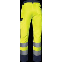 Hogezichtbaarheidsbroek klasse 2 - Geel-marineblauw - Delta Plus
