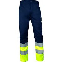 Hogezichtbaarheidsbroek klasse 1 - Geel-marineblauw - Delta Plus