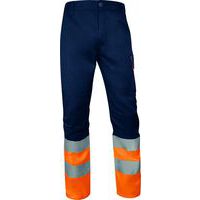 Hogezichtbaarheidsbroek klasse 1 - Orange-marineblauw - Delta Plus