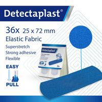 Pleister blauwe elastisch Detectaplast voor dispenser - Farmor