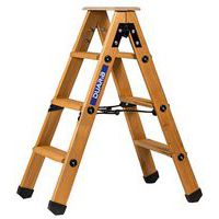 Professionele dubbelzijdige trapladder van hout - Centaure