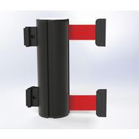 Wandhouder, zwart, dubbele band, 12 m, magnetisch - Beltrac