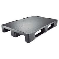 Kunststof pallet met gladde bodem 800x1200 - 3 sleden - Set van 3  - MDM
