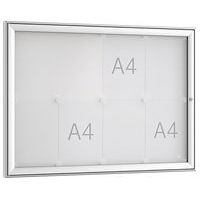Vitrine met draaideur FSK - Wandmodel - Aluminium - WSM