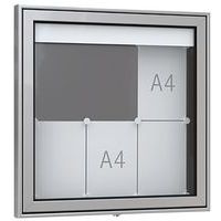 Vitrine - Premium TN - Op poten - Aluminium - WSM