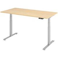 Elektrisch bureau 160 x 80 cm onderstel grijs - Manutan Expert