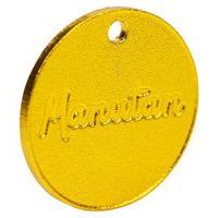 Muntje met nummer van 001 tot 100 messing 30 mm (per 100) - Manutan Expert
