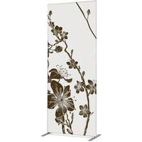 Cloison Deco En Tissu Fleurs De Cerisier Japonais Abstraites Brunes - Showdown Displays