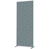 Cloison Deco En Tissu Hexagone Gris - Showdown Displays