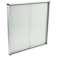Binnenvitrine 2 deuren - aluminium achterwand - Manutan Expert