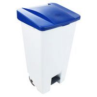 Poubelle mobile à pédale - tri sélectif 120 L - Manutan Expert