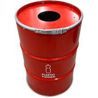 Afvalbak Plastic met inwerpopening 200 liter - BinBin