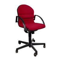 Siège de bureau reconditionné - Tissu bordeaux