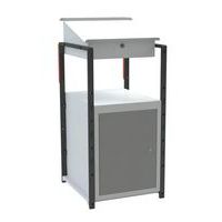 Pupitre atelier bloc 1 porte 4 patins caoutchouc - FIMM