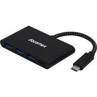USB-hub 3 poorten Type A en 1 Type C - 60W - Dacomex