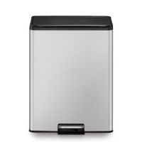 Poubelle à pédale tri sélectif Essential 20+20 L, EKO