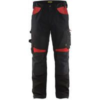 Werkbroek zonder spijkerzak - rood/zwart of blauw/zwart - Blåkläder