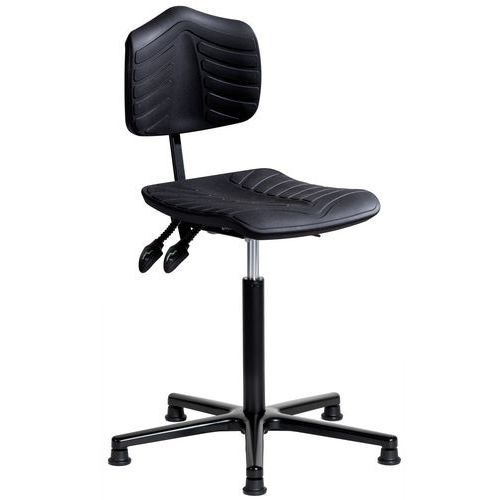 Bureaustoel Ergosoft aluminium medium verstelbaar glijders - Sofame Bureaustoel Ergosoft aluminium medium verstelbaar glijders - Sofame
