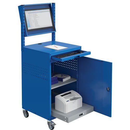 Computerkast mobiel met lade gesloten Modulinfo - Sofame Computerkast mobiel met lade gesloten Modulinfo - Sofame