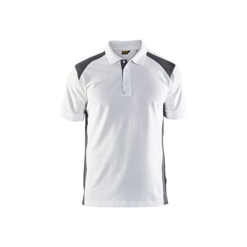 Blaklader Poloshirt Piqué - Wit/donkergrijs - Blåkläder