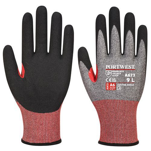 Snijbestendige handschoenen nitrilschuim CT AHR18 - Portwest