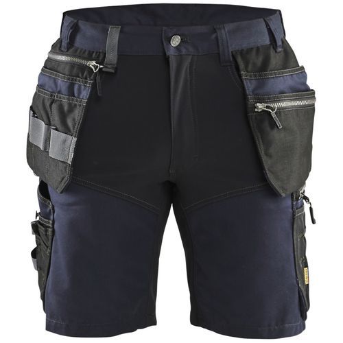 Short met stretch en spijkerzak Marineblauw/Zwart - Blåkläder