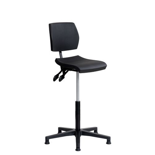 Bureaustoel hoog ERGOSLIM met glijders, aluminium onderstel - Sofame Bureaustoel hoog ERGOSLIM met glijders, aluminium onderstel - Sofame