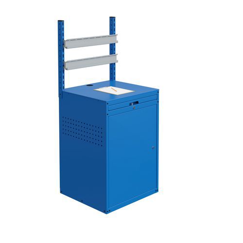 Kast met 2 rails voor stapelbakken Modulinfo - Sofame Kast met 2 rails voor stapelbakken Modulinfo - Sofame