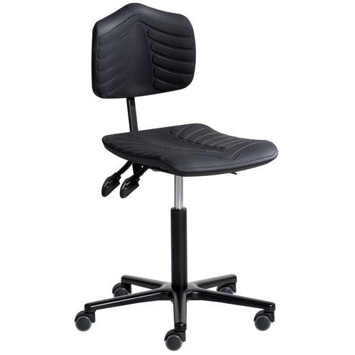 Siège Ergosoft embase aluminium assise basse sur roulettes - Sofame Siège Ergosoft embase aluminium assise basse sur roulettes - Sofame