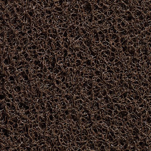Spaghettimat van 10 mm met tapijtrug, Materiaal: PVC, Breedte: 120 cm, Tapijt gebruik: Gematigd, Kleur: Bruin