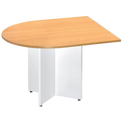 Ovalen modulaire tafel - Half ovaal - Kruisvoet Ovalen modulaire tafel - Half ovaal - Kruisvoet