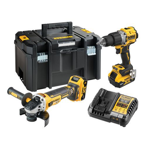 Coffret 2 outils XR 18V 5Ah Li-Ion Brushless - Dewalt