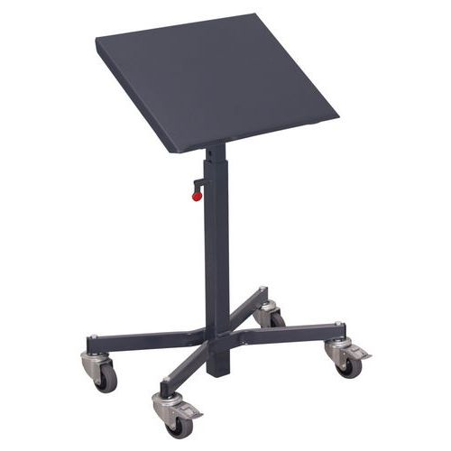Servante d'atelier ESD, plateaux simples inclinés