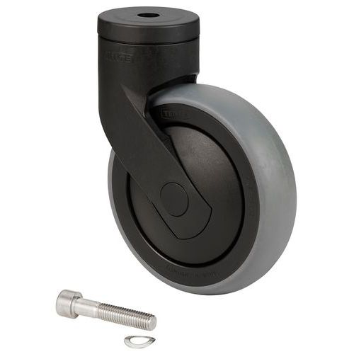 Wiel zonder rem voor HyGo wagen - Ø125mm - Vikan Wiel zonder rem voor HyGo wagen - Ø125mm - Vikan