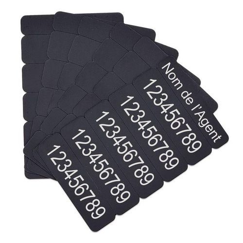 Cartes sécables en 5 parties - Noir - Lot de 100 -  Sogedex