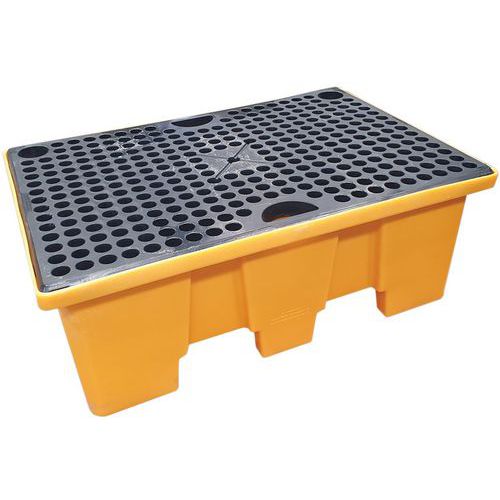 Opvangbak 2 vaten 240 l HDPE-rooster - EMP Opvangbak 2 vaten 240 l HDPE-rooster - EMP