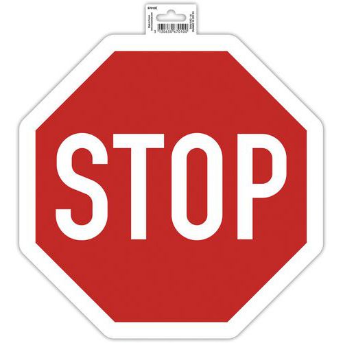 Paneel zelfklevend Stop 30 cm rood - Exacompta Paneel zelfklevend Stop 30 cm rood - Exacompta