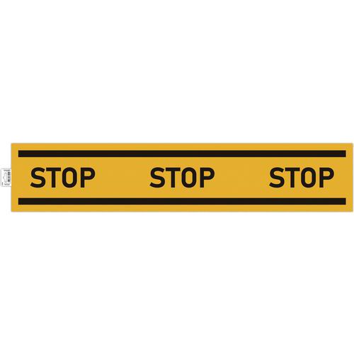 Panneau stop adhésif obligation stop jaune - Exacompta Panneau stop adhésif obligation stop jaune - Exacompta