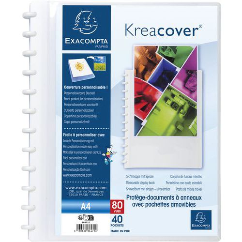 Showmap Kreacover met ringen personaliseerbaar - Exacompta Showmap Kreacover met ringen personaliseerbaar - Exacompta