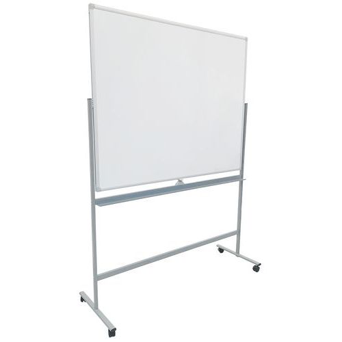 Gelakt magnetisch whiteboard, mobiel en keerbaar - Manutan Expert Gelakt magnetisch whiteboard, mobiel en keerbaar - Manutan Expert