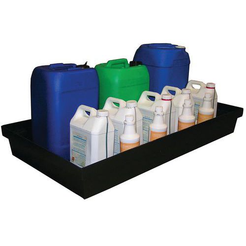 Plateau de rétention en PEHD recyclé - Manutan Expert