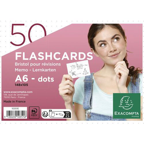 Flashcard onder film met gebroken ring - Exacompta Flashcard onder film met gebroken ring - Exacompta