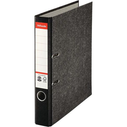 Classeur à levier - Carton - Dos 5 cm - Gris - Esselte Classeur à levier - Carton - Dos 5 cm - Gris - Esselte