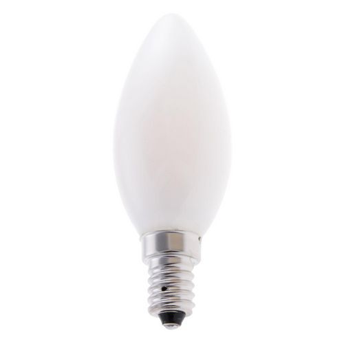 LED-filamentlamp opaal kaarsvorm C35 4 W fitting E14 - VELAMP LED-filamentlamp opaal kaarsvorm C35 4 W fitting E14 - VELAMP