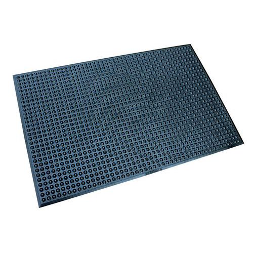 Tapis antifatigue à bulles nitrile milieu industriel - Ergomat Nitril